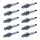 10 Spark Plugs with flat seal seat NGK suitable for PEUGEOT 308 and others