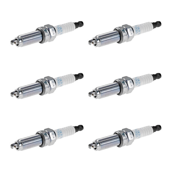 6 Spark Plugs fixed SAE connection NGK aftermarket expertise for e.g. JEEP GRAND