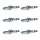 6 Spark Plugs fixed SAE connection NGK Iridium IX for various vehicles