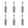 6 Spark Plugs fixed SAE connection NGK V-Line for e.g. MITSUBISHI COLT