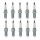 10 Spark Plugs fixed SAE connection NGK V-Line for e.g. MITSUBISHI COLT
