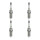 4 Spark Plugs fixed SAE connection NGK V-Line suitable for e.g. CITROËN C4