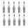 10 Spark Plugs fixed SAE connection NGK V-Line suitable for e.g. CITROËN C4