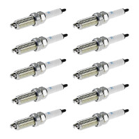 10 Spark Plugs with flat seal seat NGK...