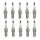 10 Zündkerzen fester SAE-Anschluss NGK IAM-Expertise für u.a. PEUGEOT 407