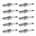 10 Spark Plugs fixed SAE connection NGK IAM expertise for e.g. NISSAN MICRA