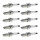 10 Spark Plugs fixed SAE connection NGK IAM expertise for NISSAN and others
