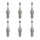 6 Spark Plugs fixed SAE connection NGK V-Line suitable for e.g. PEUGEOT 407