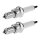 2 Spark Plugs with flat seal seat NGK aftermarket expertise for SUZUKI