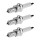 3 Spark Plugs with flat seal seat NGK aftermarket expertise for SUZUKI