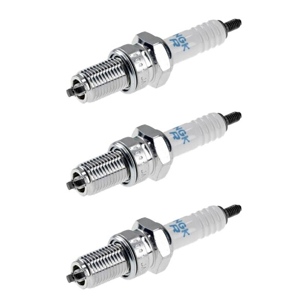 3 Spark Plugs with flat seal seat NGK aftermarket expertise for SUZUKI