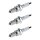 3 Spark Plugs with flat seal seat NGK aftermarket expertise for SUZUKI