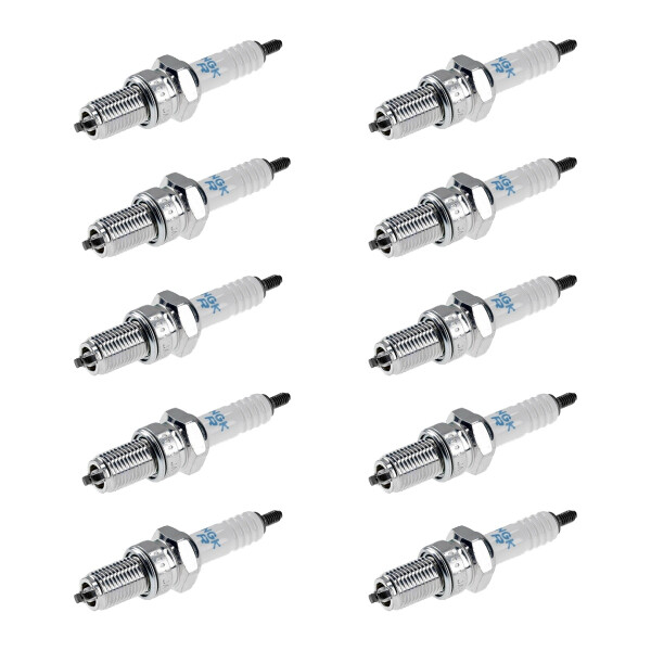 10 Spark Plugs with flat seal seat NGK aftermarket expertise for SUZUKI