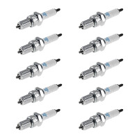 10 Spark Plugs with flat seal seat NGK aftermarket...