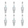 6 Spark Plugs with flat seal seat NGK Quick for SUZUKI and others