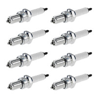 8 Spark Plugs with flat seal seat NGK IAM expertise for...