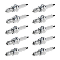 10 Spark Plugs with flat seal seat NGK IAM expertise for...
