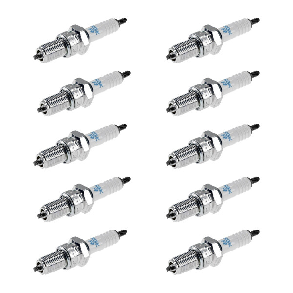 10 Spark Plugs with flat seal seat NGK aftermarket expertise for SUZUKI