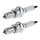 2 Spark Plugs with flat seal seat NGK aftermarket expertise for SUZUKI
