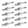 10 Spark Plugs fixed SAE connection NGK IAM expertise for various vehicles