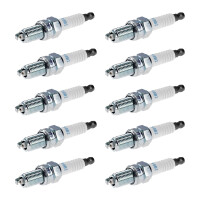 10 Spark Plugs with flat seal seat NGK aftermarket...