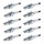 10 Spark Plugs with flat seal seat NGK aftermarket expertise for SUZUKI