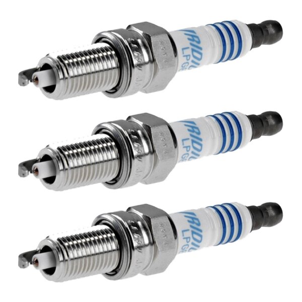3 Spark Plugs fixed SAE connection NGK LPG Laser Line for e.g. FIAT GRANDE