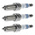 3 Spark Plugs fixed SAE connection NGK LPG Laser Line for e.g. VOLVO V70