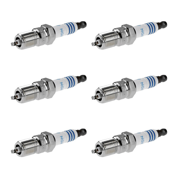 6 Spark Plugs fixed SAE connection NGK LPG Laser Line for e.g. MERCEDES-BENZ 124