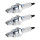 3 Spark Plugs with flat seal seat NGK aftermarket expertise for various vehicles