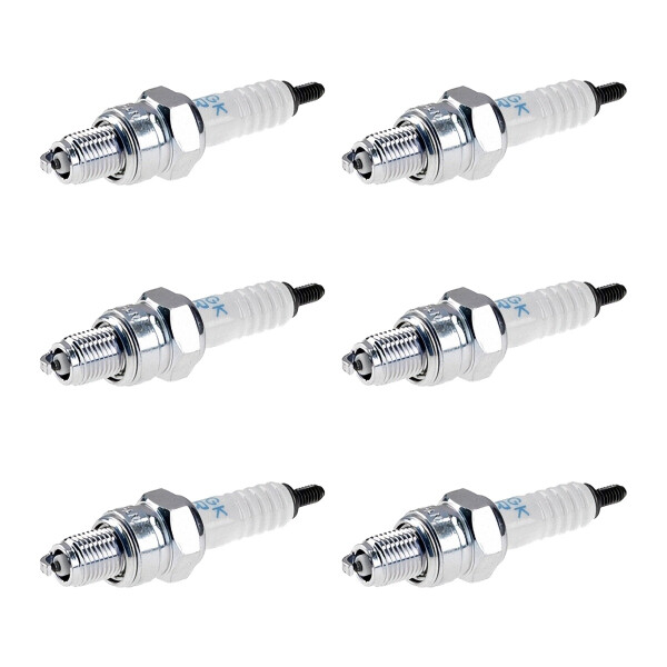 6 Spark Plugs with flat seal seat NGK aftermarket expertise for various vehicles