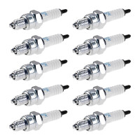 10 Spark Plugs with flat seal seat NGK IAM expertise for...