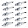 10 Spark Plugs with flat seal seat NGK IAM expertise for various vehicles