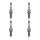 4 Spark Plugs fixed SAE connection NGK V-Line for e.g. RENAULT MODUS