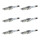 6 Spark Plugs fixed SAE connection NGK IAM expertise for e.g. NISSAN NOTE