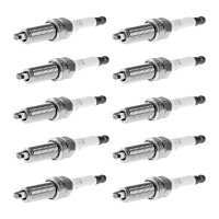 10 Spark Plugs with flat seal seat NGK suitable for DACIA...