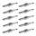 10 Spark Plugs with flat seal seat NGK IAM expertise for HONDA and others