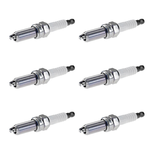 6 Spark Plugs fixed SAE connection NGK aftermarket expertise for e.g. FIAT 500