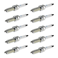10 Spark Plugs with flat seal seat NGK...