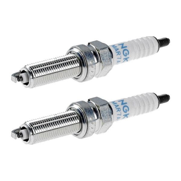 2 Spark Plugs with flat seal seat NGK aftermarket expertise for YAMAHA