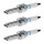 3 Spark Plugs with flat seal seat NGK aftermarket expertise for YAMAHA