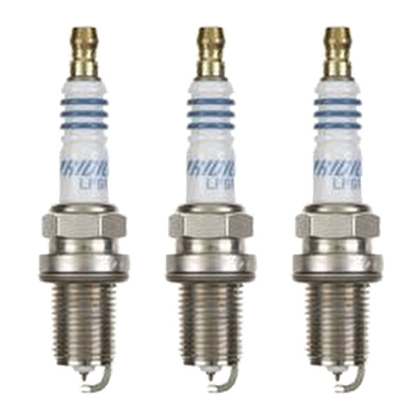 3 Spark Plugs fixed SAE connection NGK LPG Laser Line for e.g. SAAB 9-3
