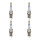 4 Spark Plugs fixed SAE connection NGK LPG Laser Line for e.g. SAAB 9-3