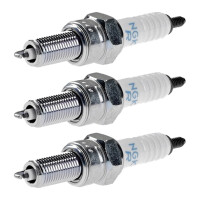 3 Spark Plugs with flat seal seat NGK IAM expertise for...