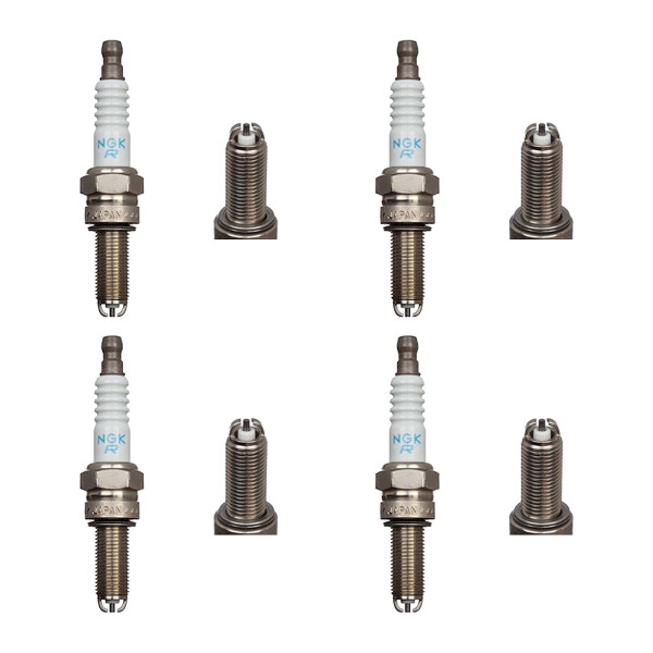 4 Spark Plugs fixed SAE connection 4.7 Ohm NGK suitable for FERRARI F12