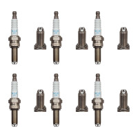6 Zündkerzen fester SAE-Anschluss 4,7 Ohm NGK...
