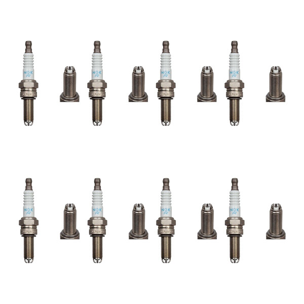 8 Spark Plugs fixed SAE connection 4.7 Ohm NGK suitable for FERRARI F12