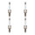 4 Spark Plugs fixed SAE connection NGK aftermarket expertise for BMW and others