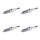 4 Spark Plugs fixed SAE connection NGK suitable for e.g. CHRYSLER VOYAGER
