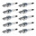 10 Spark Plugs fixed SAE connection NGK IAM expertise for NISSAN and others